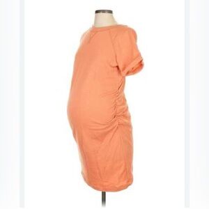 Old Navy - Orange T-Shirt Maternity Dress - size small - EUC